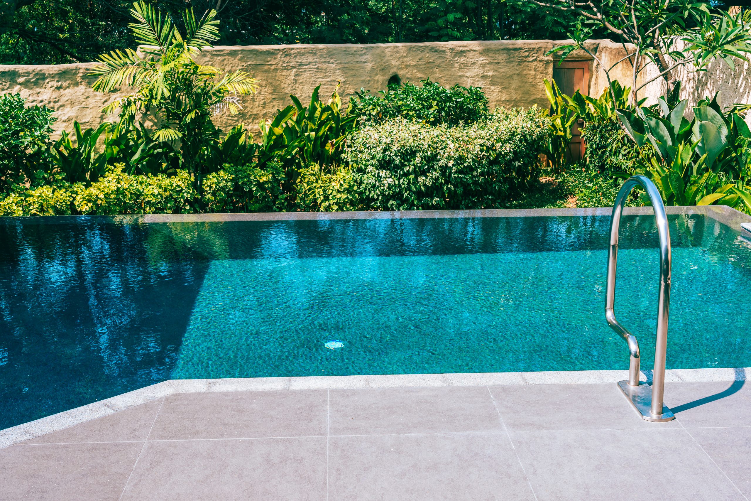 swimming pool after maintenance